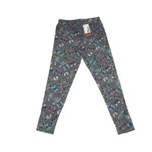 Epic Threads girls butterfly leggings-gray with gold sparkle-size XL-NWT